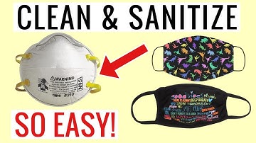 How to WASH & CLEAN your N95 Mask & Reusable CLOTH MASKS at Home | Andrea Jean Cleaning