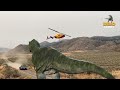 Dinosaur and helicopter in a valley Scene | Jurassic Park Fan Made Movie | Viral Video | Dino Planet