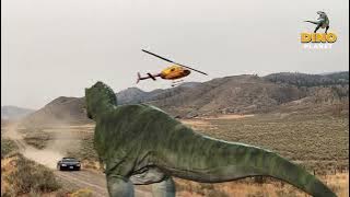 Dinosaur and helicopter in a valley Scene | Jurassic Park Fan Made Movie | Viral Video | Dino Planet