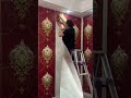 DIY Peel & Stick Wallpaper – Easy Wall Makeover for Any Room #wallpaper #homedecor #shortvideo