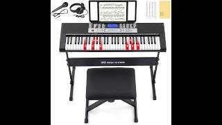 Famous 61 Key Piano Keyboard Review 🎹 Light Up Keys Beginner Keyboard with Stand & Lessons Full Set Profile