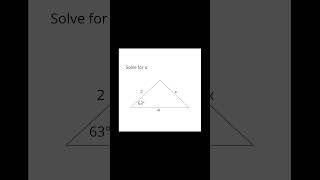 Solve for x 💙 | #math #mathematics #maths #geometry #trigonometry #triangle #x #solve