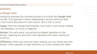 How To Efficiently Retrieve the Newest Document from Cosmos DB