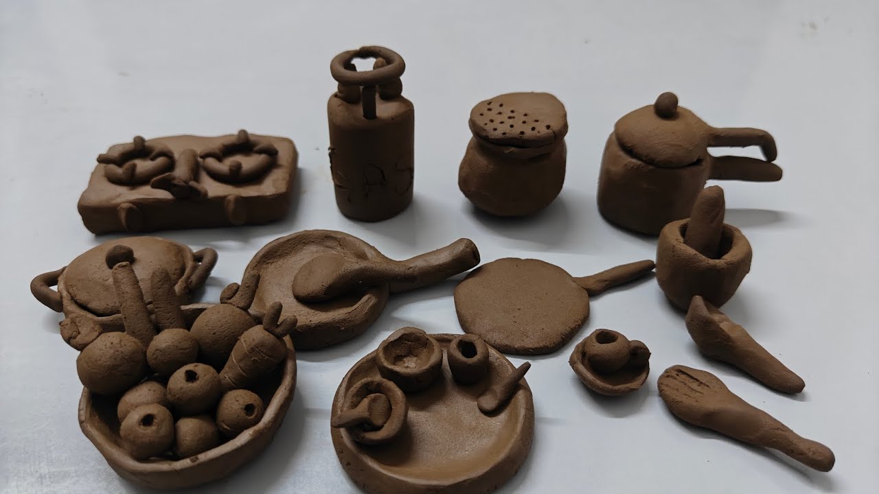 Mud clay making #minecraft #miniaturecooking #food #clay #mud 