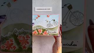 Country bike scene card tutorial 🚲🌸 #CardMaking #StampinUp #HandmadeCards