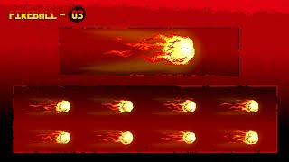 Pixel Art - Fireball Pack