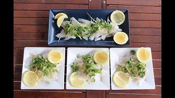 Câu cá Úc châu: fillet và sashimi cá King George Whiting