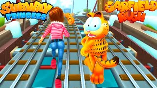 NEW GAME | Subway Princess Runner VS Garfield Rush - Endless Run | Android/iOS Gameplay HD screenshot 5