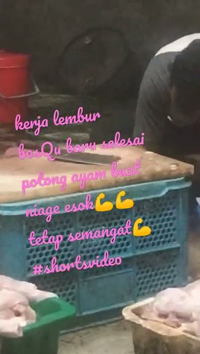 DJ kerja lembur | baru selesai potong ayam buat niage esok#shorts#potongayam#videoshorts#shortsvideo