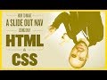 How To Make a Slide Out Navigation with HTML/CSS (No JavaScript)