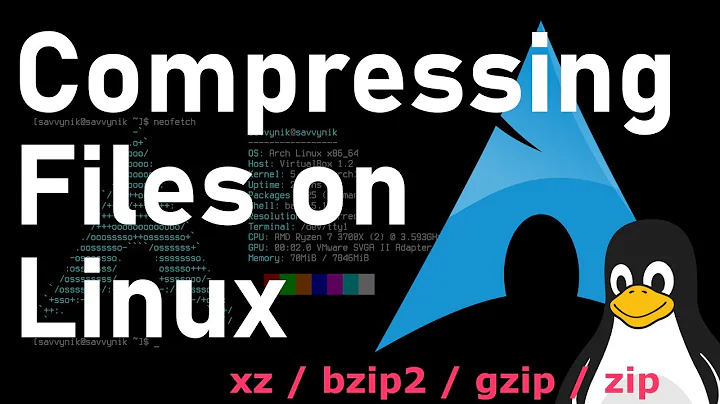 Learn About These Tools!! Compressing and Archiving Files in the Linux Console (tar, xz, bzip2, zip)