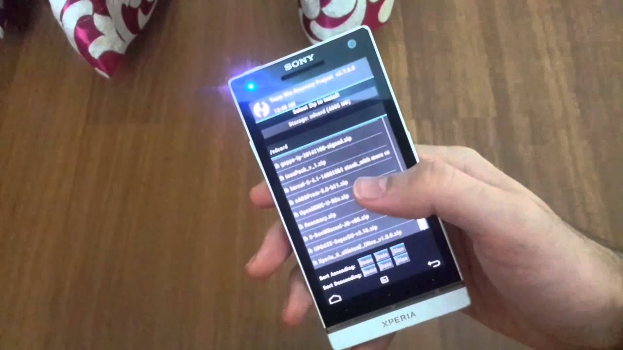 Прошить xperia