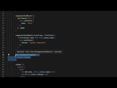 React JS - ShouldComponentUpdate شرح ومثال عن كيف نقوم باستخدام ال