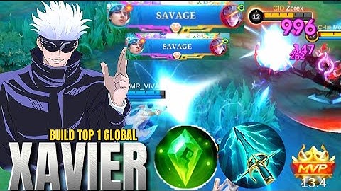 SAVAGE!! XAVIER BEST 1 HIT BUILD (100% BROKEN) 😱 | XAVIER BEST BUILD 2025 | MLBB