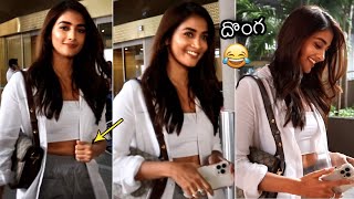 Pooja Hegde Making FUN With Reporter In Airport | Radhe Shyam | Prabhas | Filmylooks