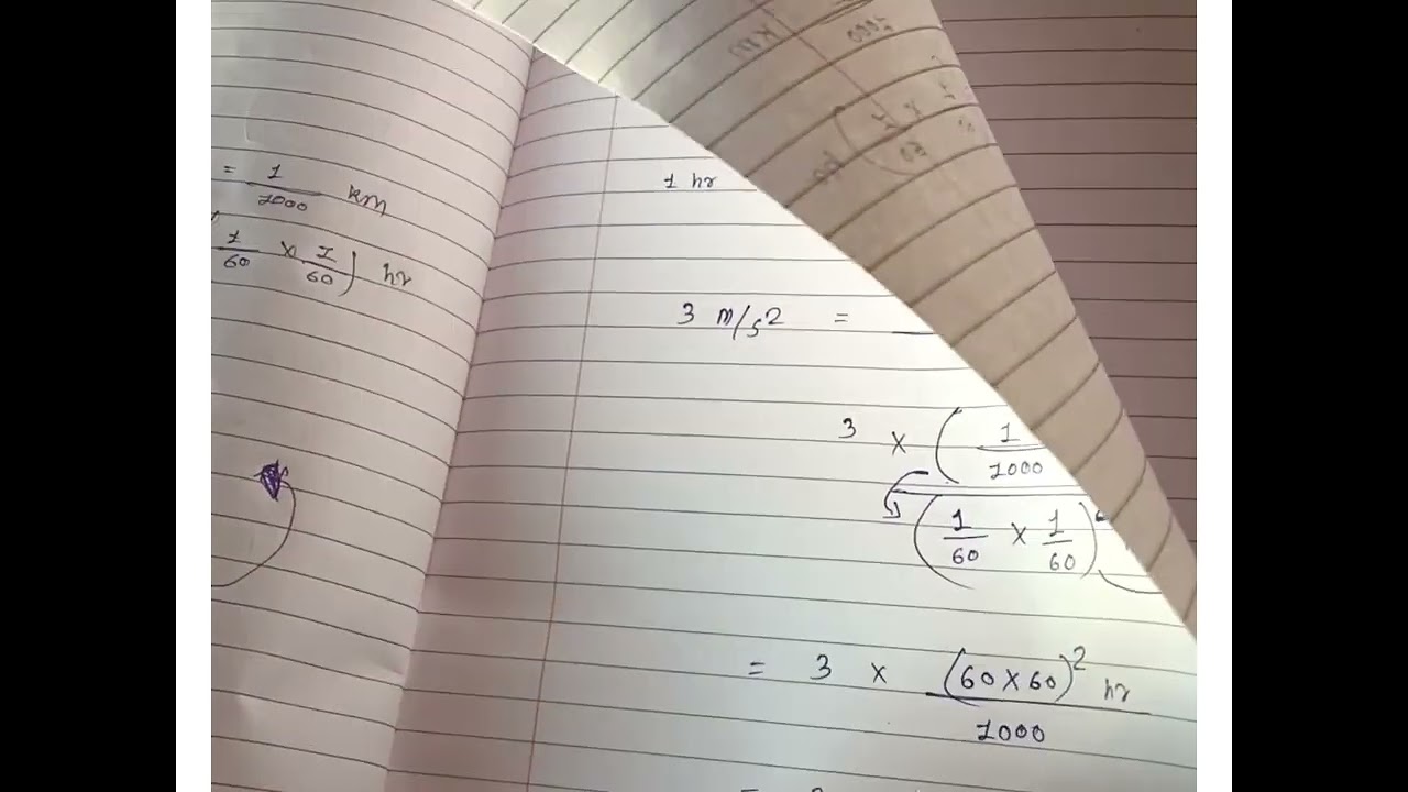 3 m/s² = ___?___Km/h² || Maths Solutions part 2