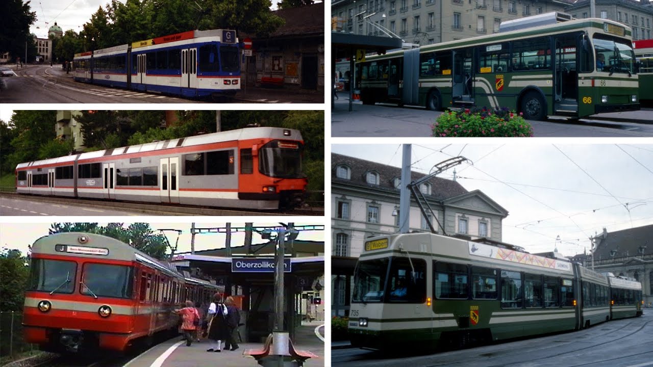 Trolleybus - Tram - RBS - Bern 1990s