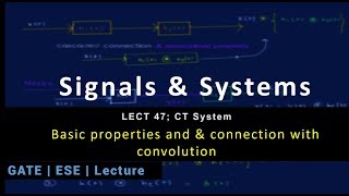 Lecture 47; CT System; Basic properties and & connection with convolution
