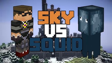 Minecraft: SkyDoesMinecraft vs. Squid - PART 1