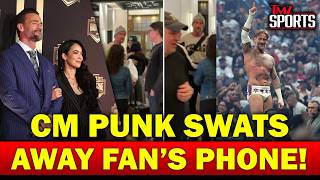 EXCLUSIVE VIDEO: CM Punk Smacks Away Fan's Phone After WrestleMania Loss | TMZ Sports