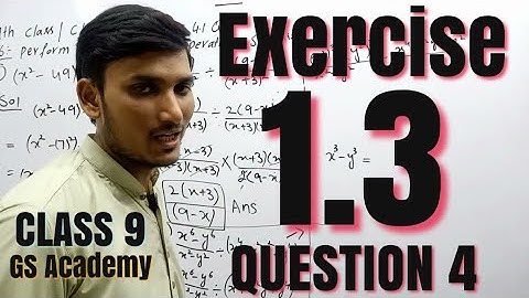 Exercise 1.3, Question 4, class 9 maths, chapter 1, matrices and determinants, gs academy