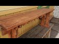 Делаю скамейку. Деревенские будни. #деревня #скамейка #сделайсам