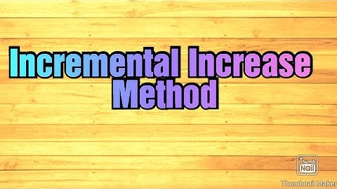 Incremental Increase Method|Population Forecasting|Environmental engg.|Public Health Engg.