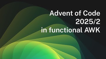 Advent of Code 2025/2 in functional AWK