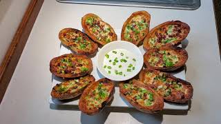 Fried potato skins