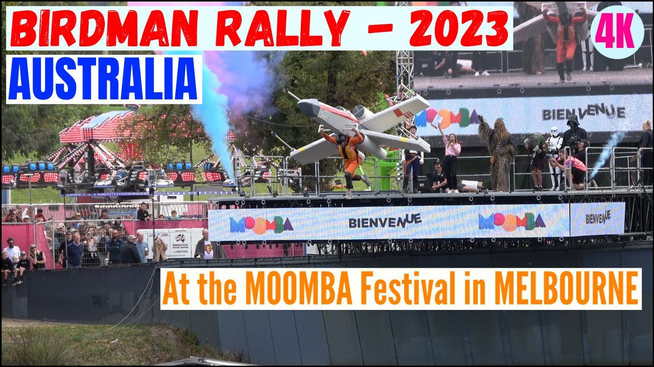 Birdman Rally 2023 at the Moomba Festival, Melbourne / 4K YouTube