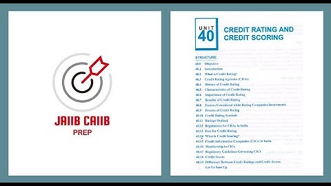 JAIIB IE&IFS May 2025: Credit Rating & Credit Scoring |IE&IFS Module D Unit 40 MCQs | JAIIB MAY 2025