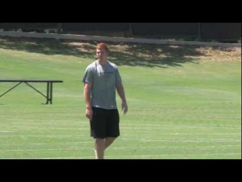 Andy Dalton and Bart Johnson practicing