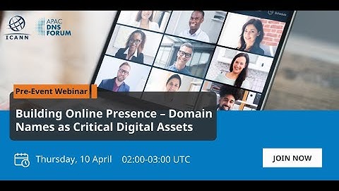 2025 Pre Event Webinar 1: Building Online Presence - Domain Names as Critical Digital Assets