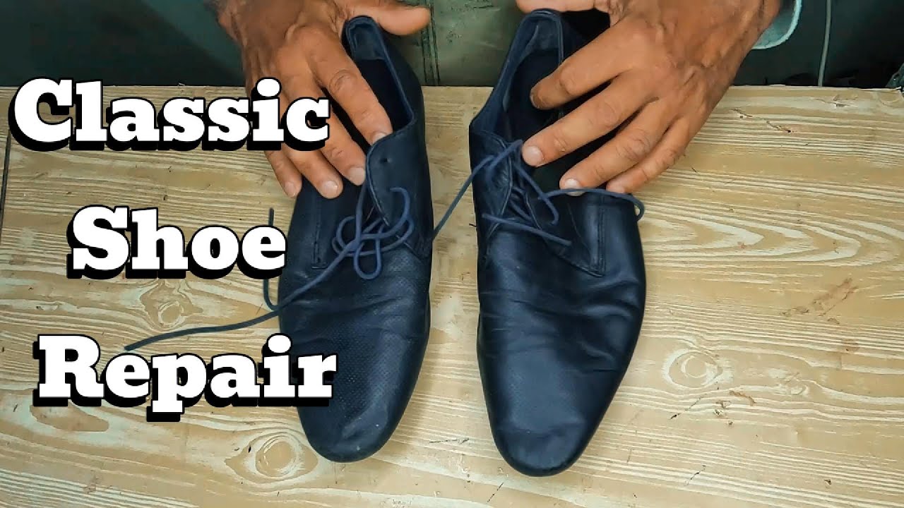 Ремонт Классических Черных Мужских Туфель | Вечная Реставрация для Элегантной Обуви