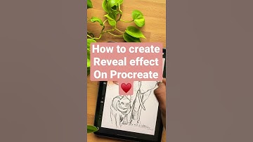 How to create reveal effect on Procreate | iPad drawing | iPad Pro M1 painting ( #shorts )