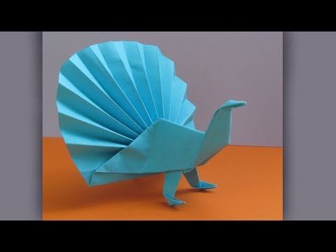 Животные оригами из цветной бумаги