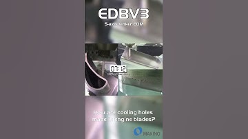 Do you know how the cooling holes on engine blades are done?🛩⚡️ #blade  #aerospace #shorts #sedm