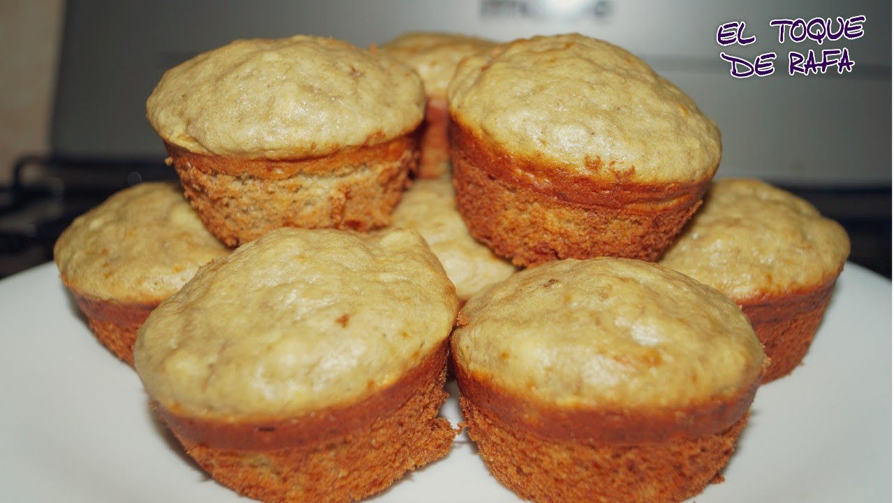 Como hacer MUFFIN de PLATANO! fácil y deliciosos! YouTube