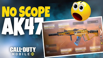 This no scope AK47 loadout is broken - cod mobile - battle royale