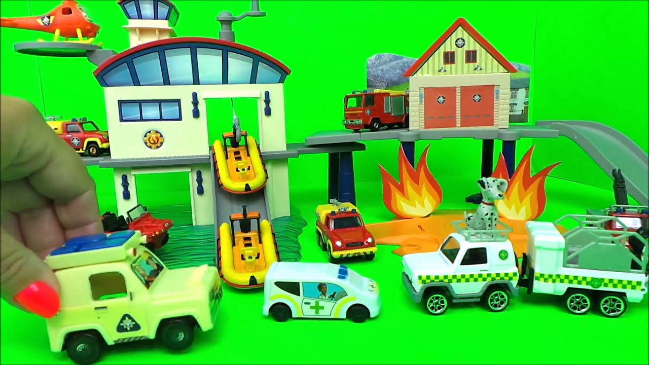 fireman sam fire station rescue set