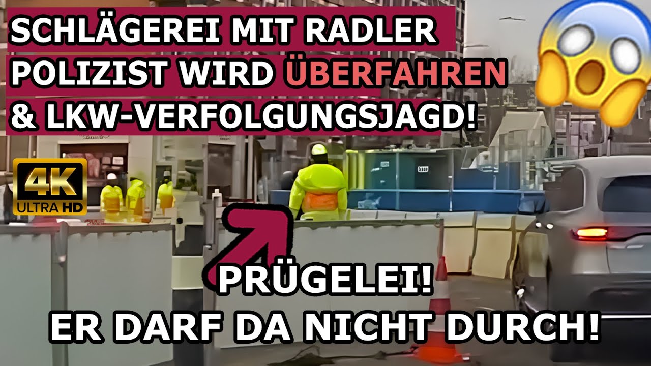 5er BMW Will Überholen Und Verunfallt, Schlägerei Auf Offener Straße & LKW-Verfolgung! 4K Dashcams