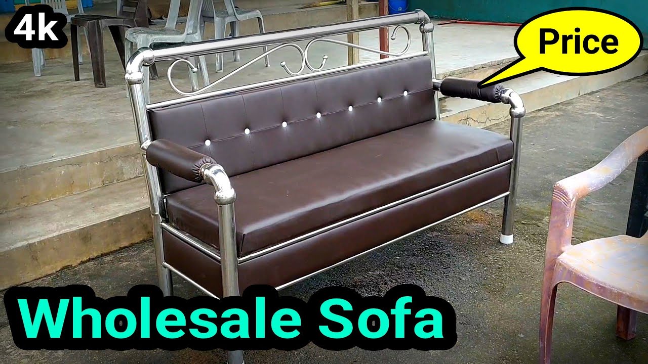 Stainless Steel Sofa Price Brown Colour Full Review| Wholesale Market Price