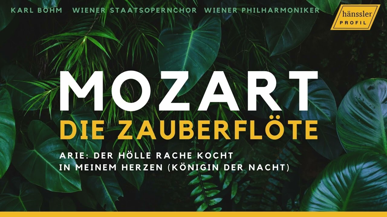 Wolfgang Amadeus Mozart: Die Zauberflöte KV 620 – Der Hölle Rache kocht in meinem Herzen