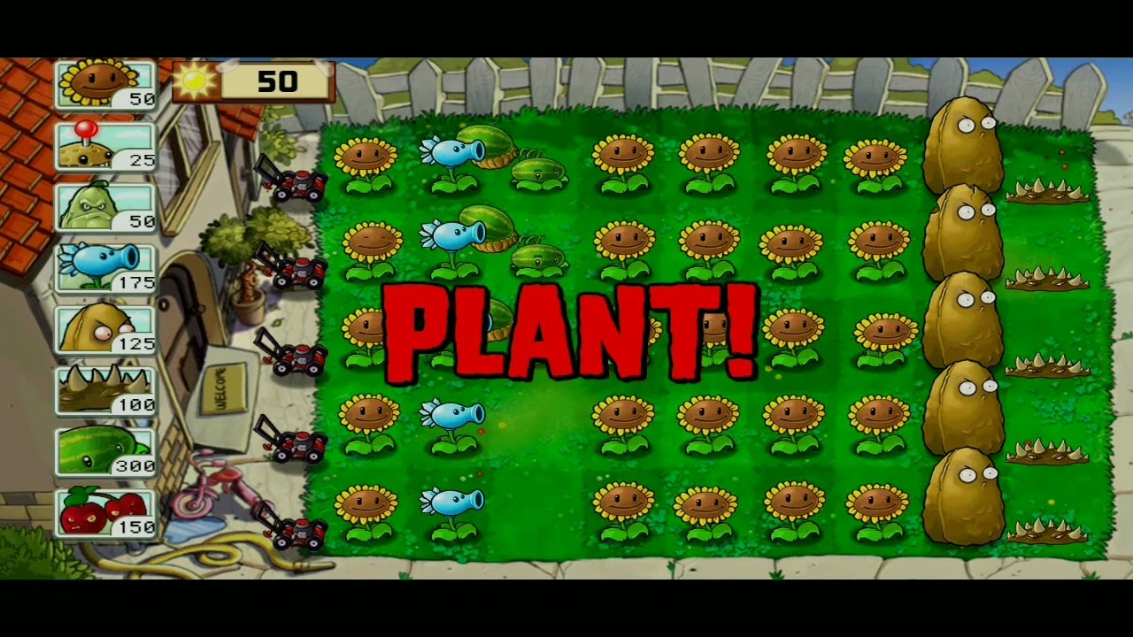 PLANTS VS ZOMBIES_002 Mini games dan Survival