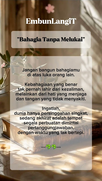 jangan melukai #RenunganHati#NasihatIslami#QuotesReligi#Hijrah#BahagiaSejati#DakwahDigital#FYPReligi