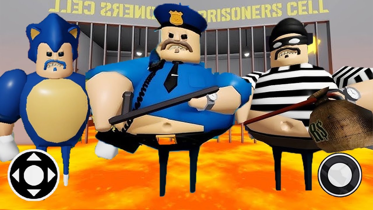 POLICE BARRY VS THIEF BARRY'S PRISON RUN! (OBBY) Gameplay Walkthrough # ...