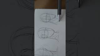 (Day1) Drawing Head angles#practice #drawing