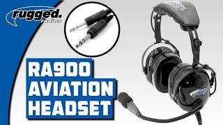 Rugged Air RA900 General Aviation Instructor Pilot Headset with PTT