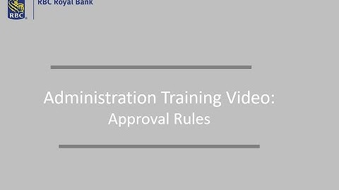 Administration: Approval Rules