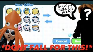 DONT FALL FOR THIS SCAM.. (PET SIM X)